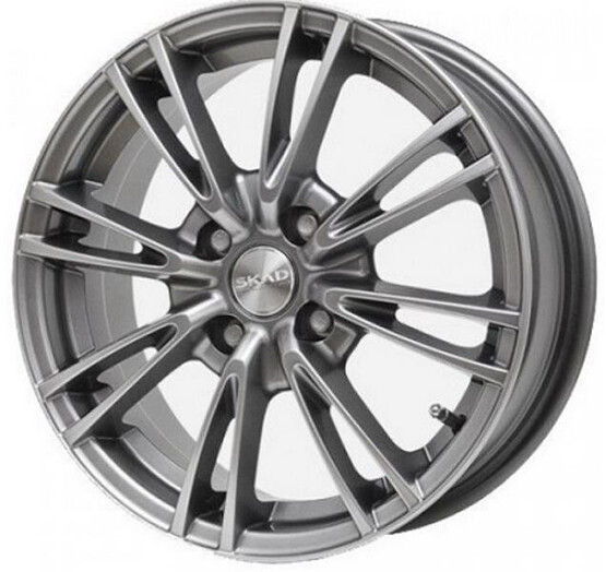 Диск Скад Пантера 14x5.5 4x100 ET45 DIA67.1 ГРАФИТ