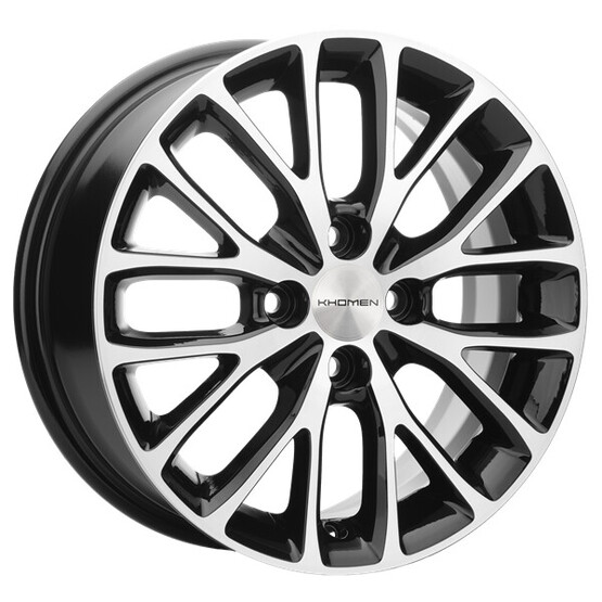 Диск Khomen 1506 15x6 4x100 ET45 DIA56.6 BLACK-FP