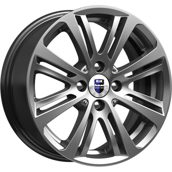 Диск K&K Беринг 14x5.5 4x100 ET43 DIA67.1 ДАРК ПЛАТИНУМ