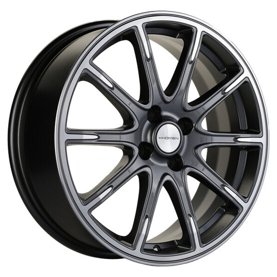 Диск Khomen 1707 17x6.5 4x100 ET41 DIA60.1 GRAY-FP