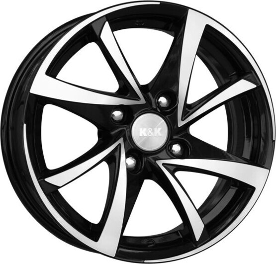 Диск K&K Игуана 15x6.5 4x100 ET48 DIA54.1 АЛМАЗ ЧЕРНЫЙ