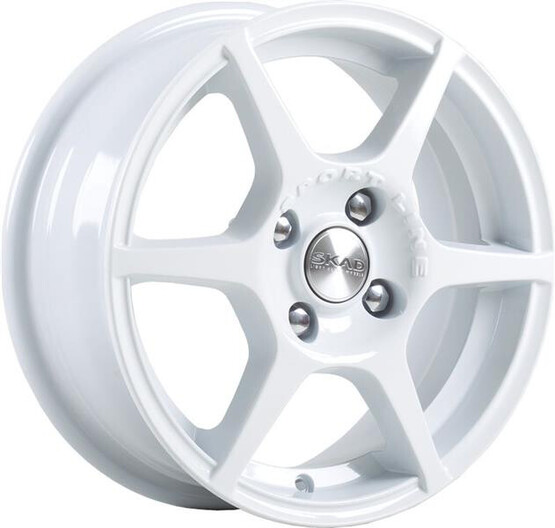 Диск Скад Ягуар 14x5.5 4x100 ET38 DIA67.1 БЕЛЫЙ