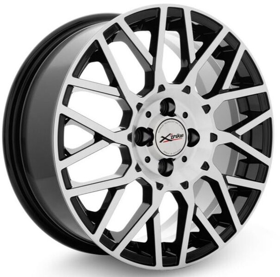 Диск X'trike X-125 16x6.5 4x100 ET36 DIA67.1 BK/FP