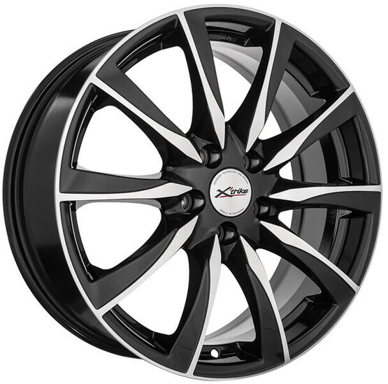 Диск X'trike X-120 17x7 5x100 ET45 DIA67.1 BK/FP
