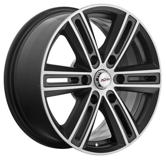 Диск X'trike X-124 17x7.5 6x139.7 ET25 DIA106.1 BKM/FP